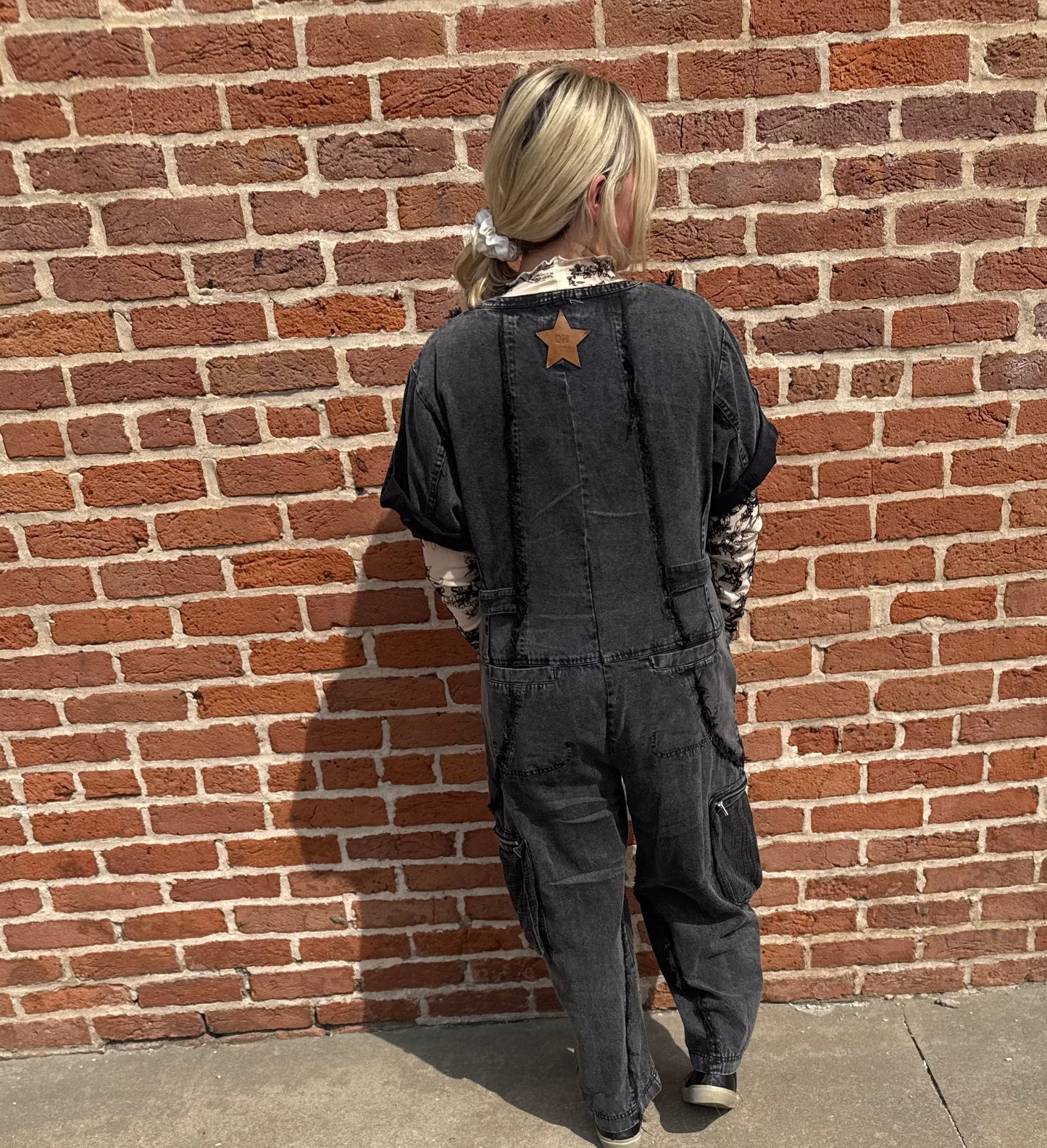 MIDNIGHT CARGO JUMPSUIT