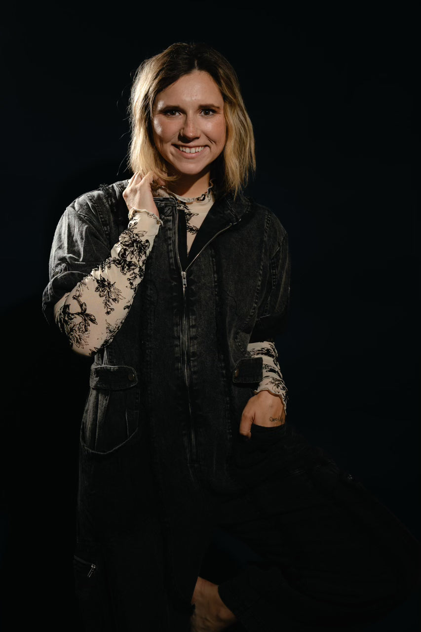 MOONLIT GARDEN MESH TOP