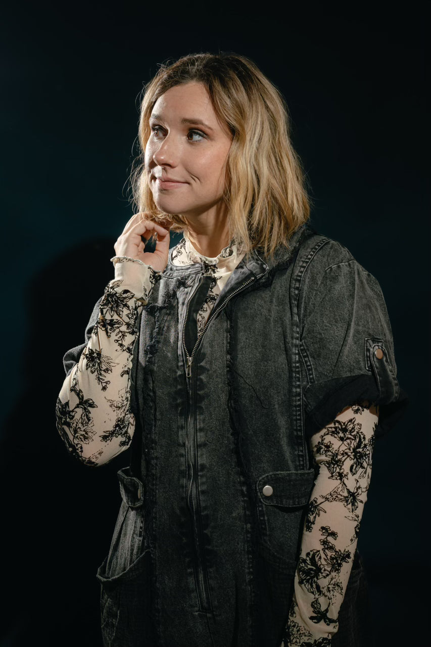 MOONLIT GARDEN MESH TOP