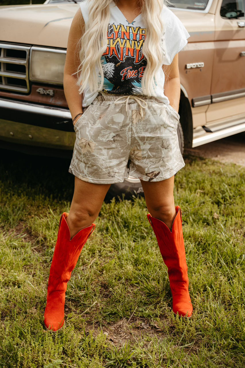 Cottonwood Camo Drawstring Shorts