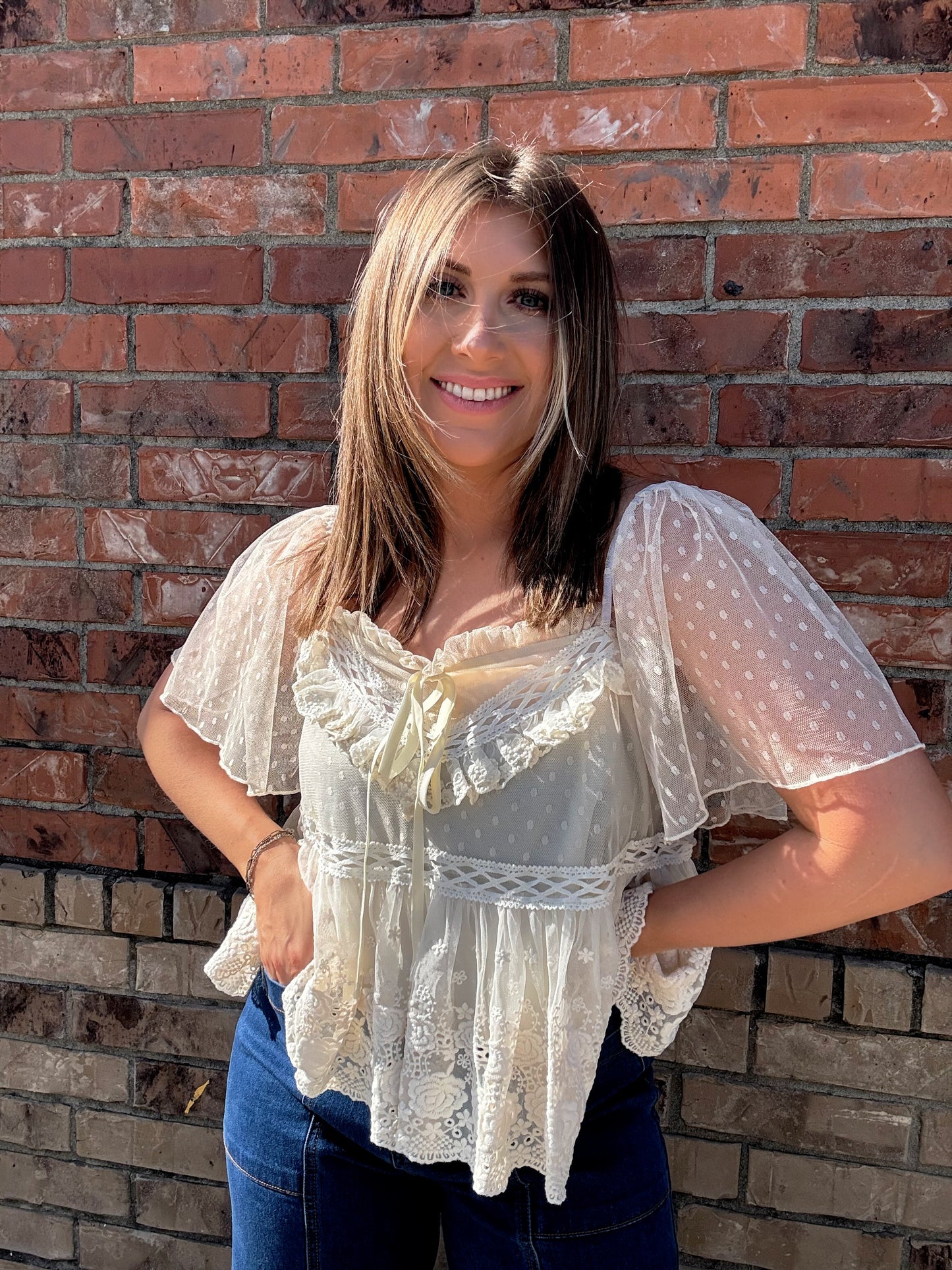The Opal Lace Blouse
