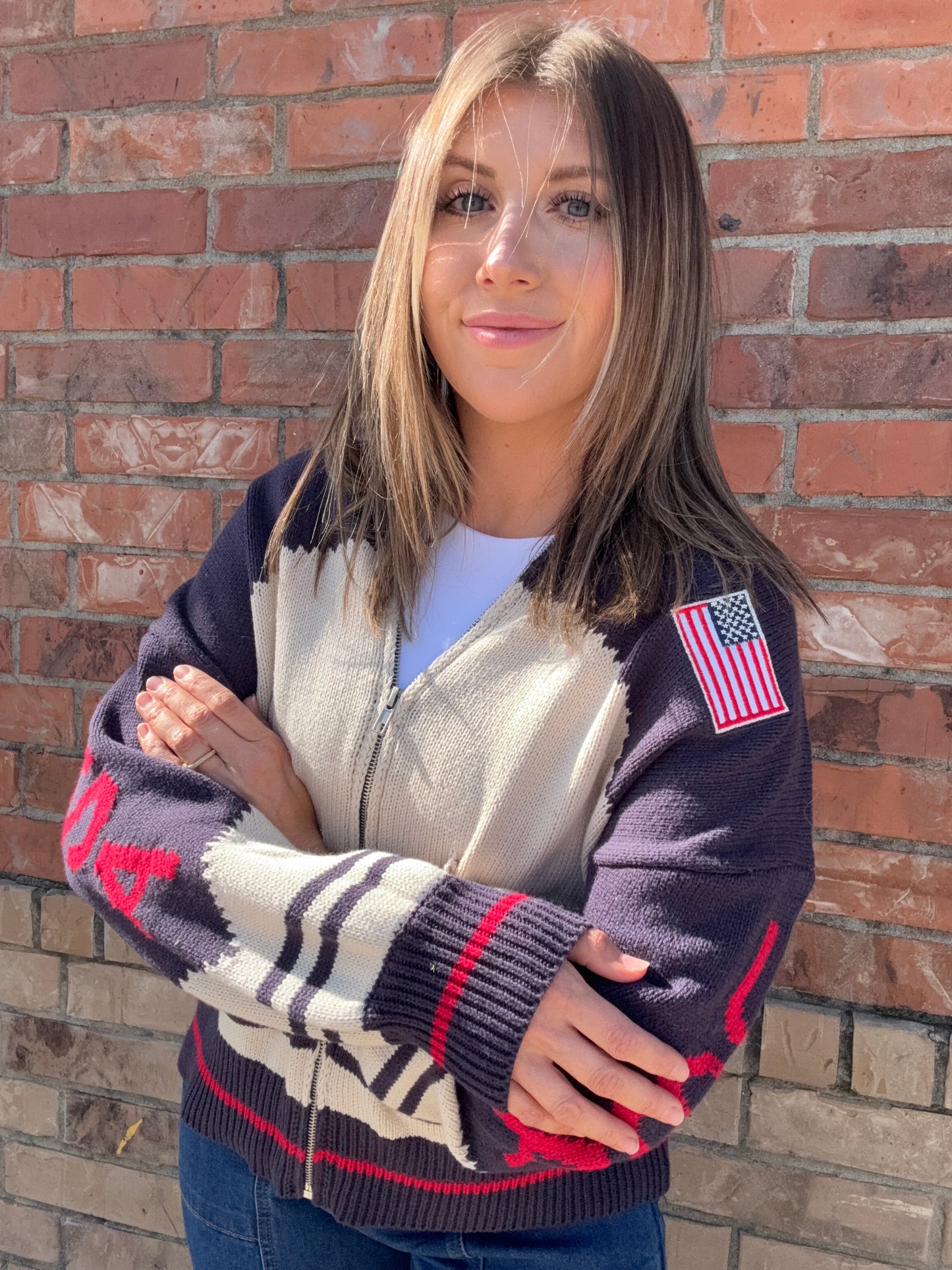 USA Zip Up