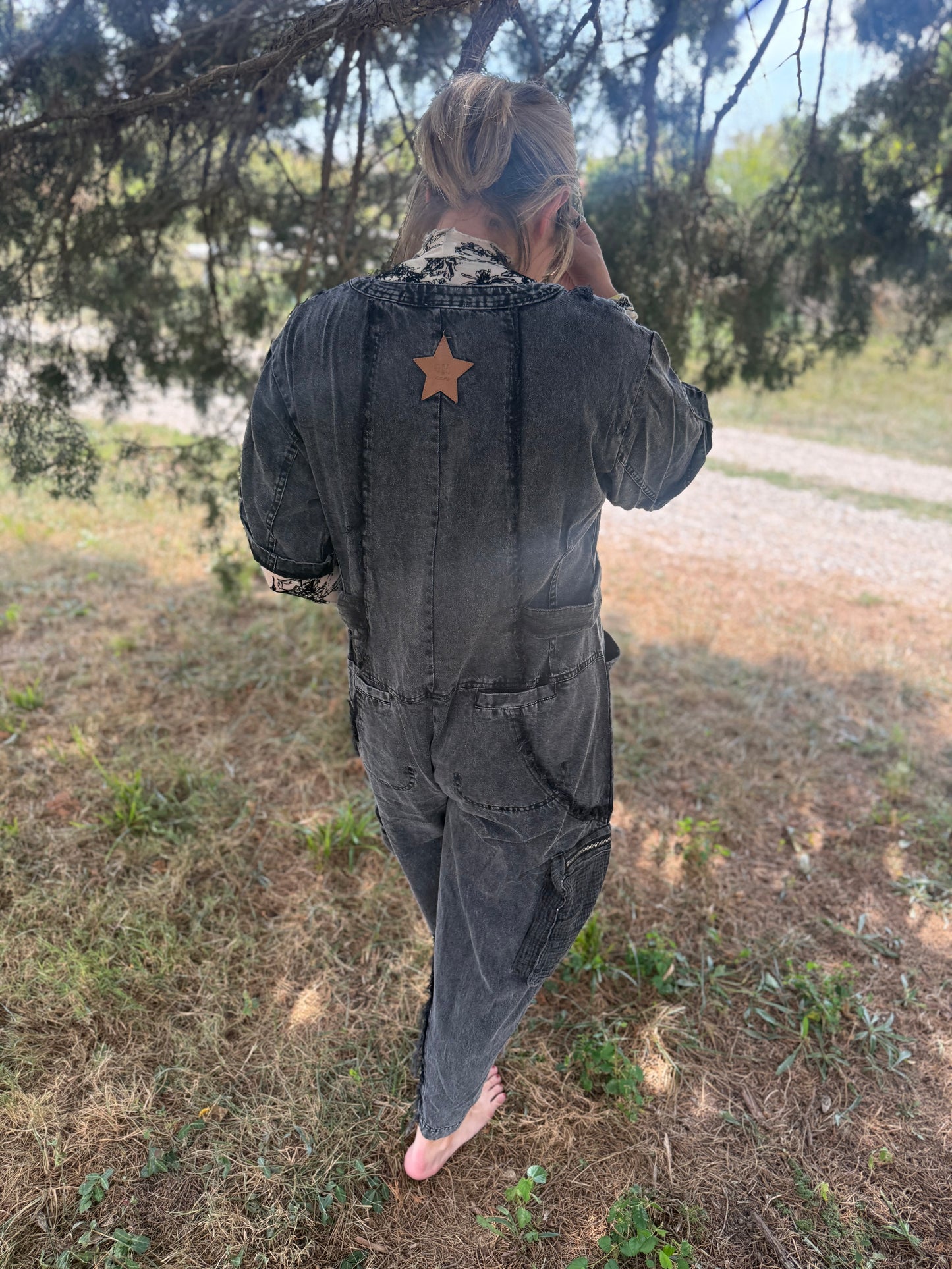 MIDNIGHT CARGO JUMPSUIT
