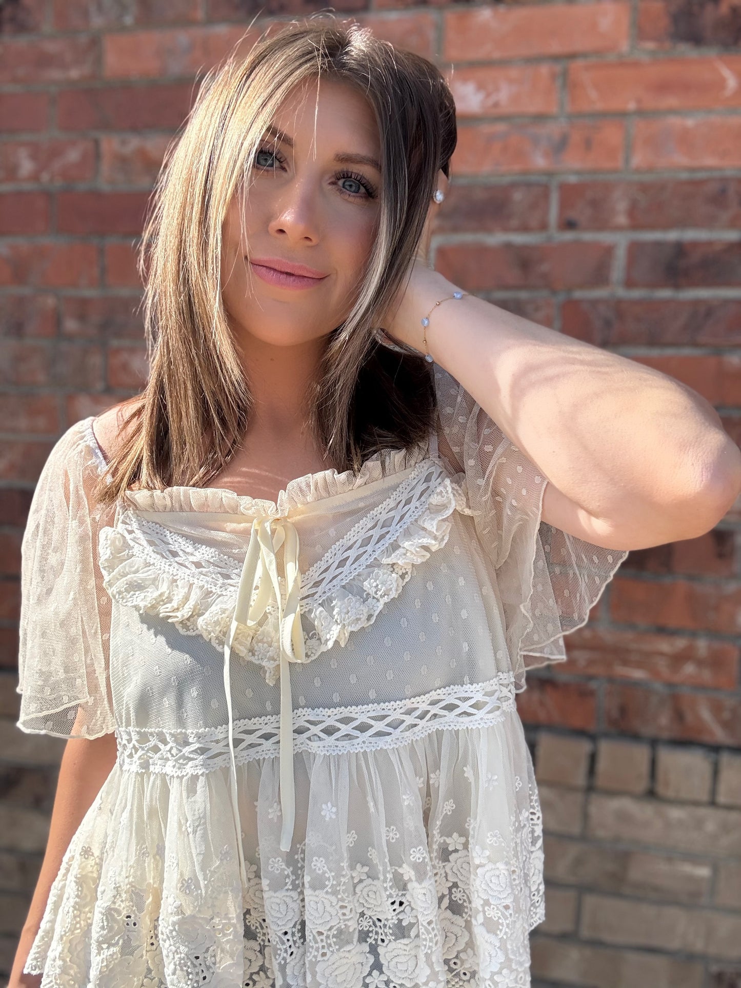 The Opal Lace Blouse