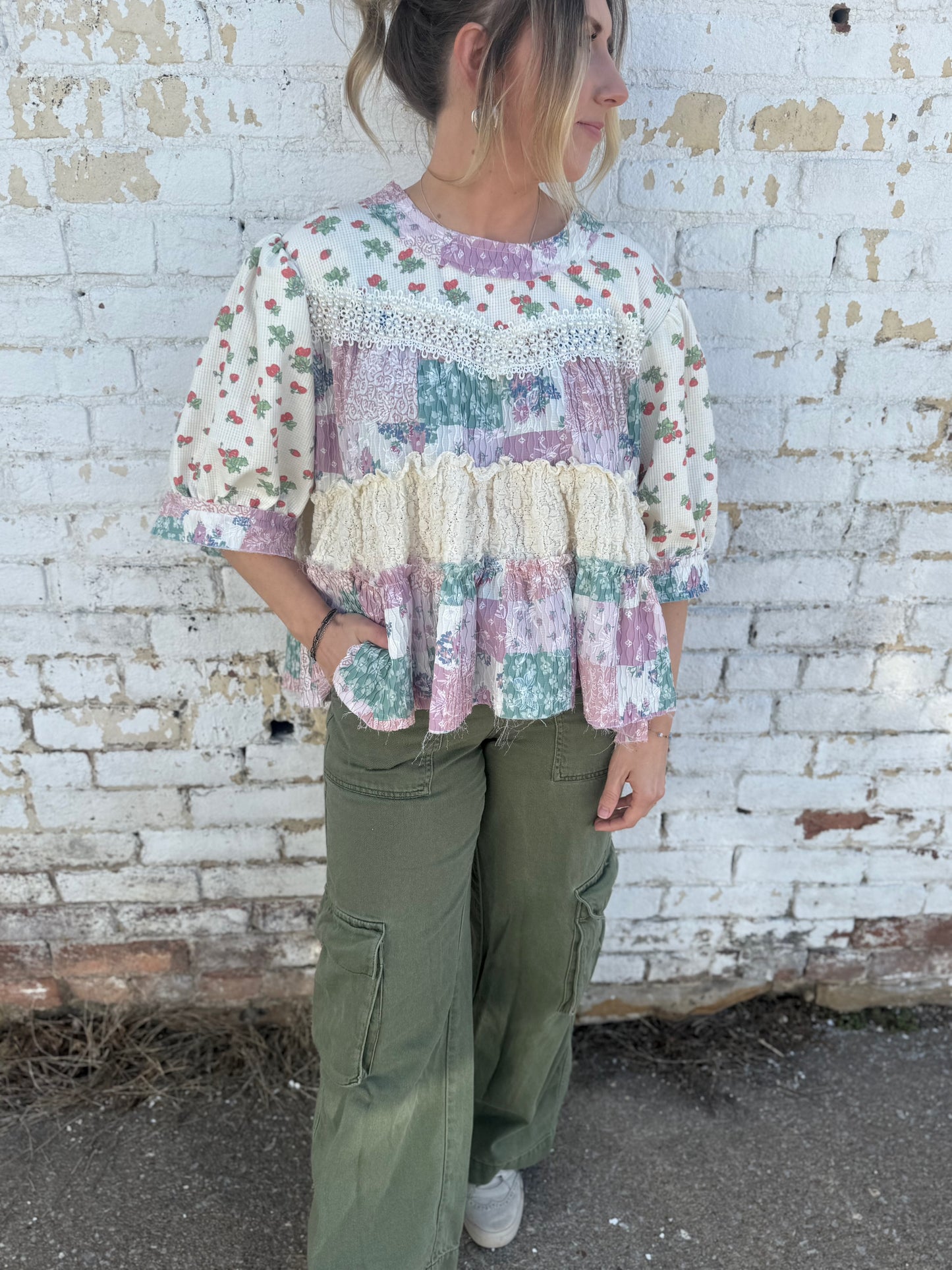 Prairie Peplum Blouse