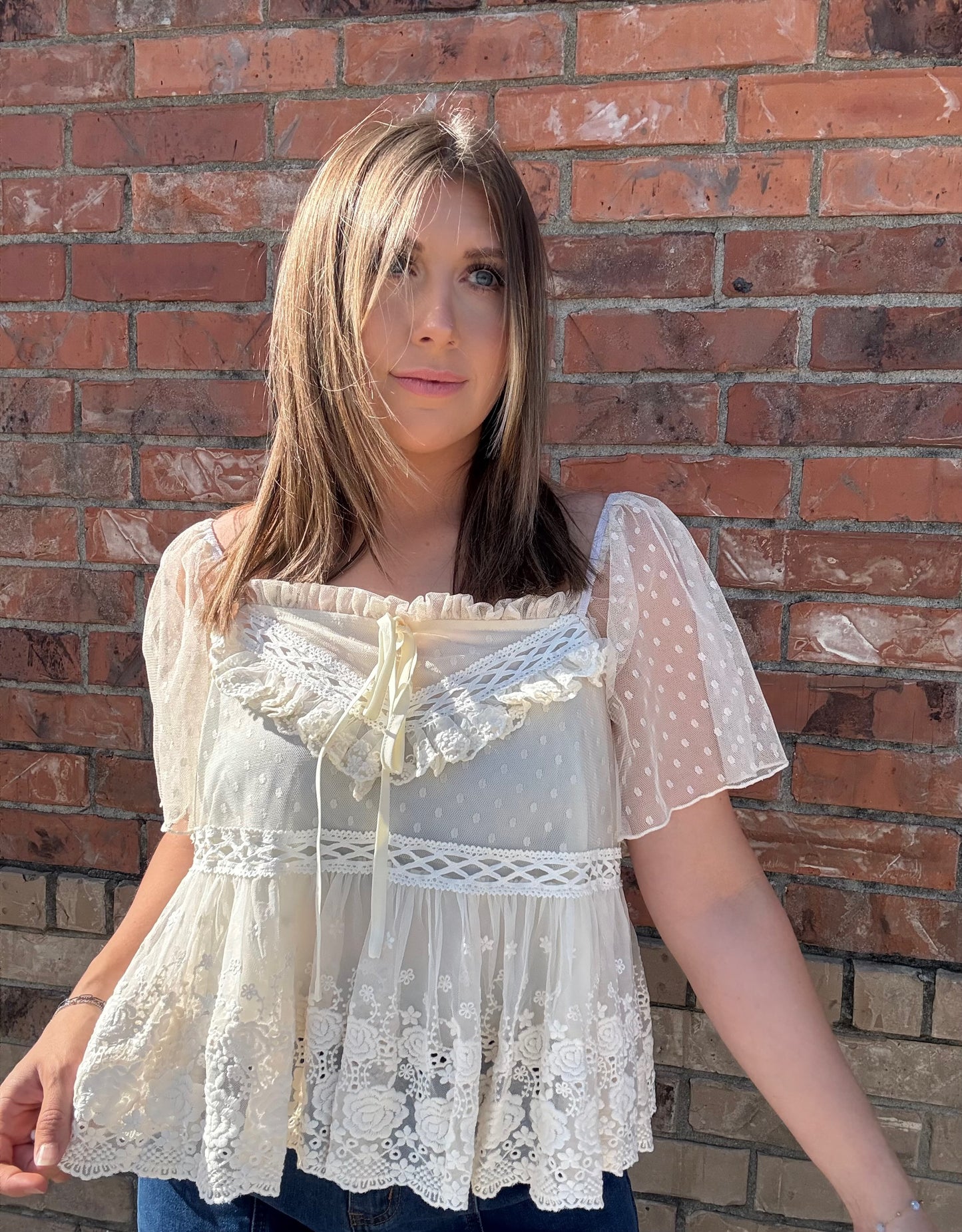 The Opal Lace Blouse