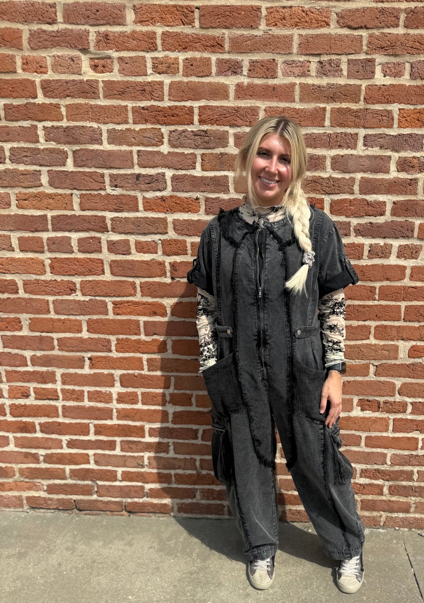 MIDNIGHT CARGO JUMPSUIT