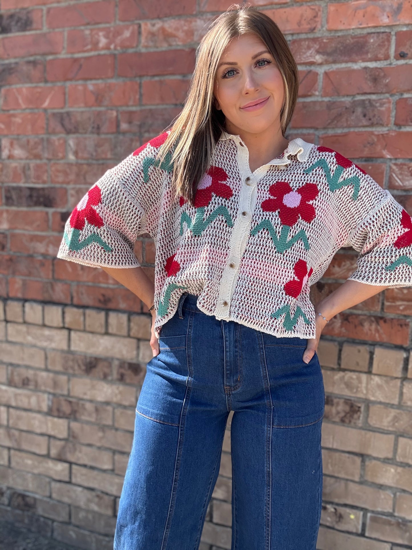 Garden Bloom Knit Cardigan