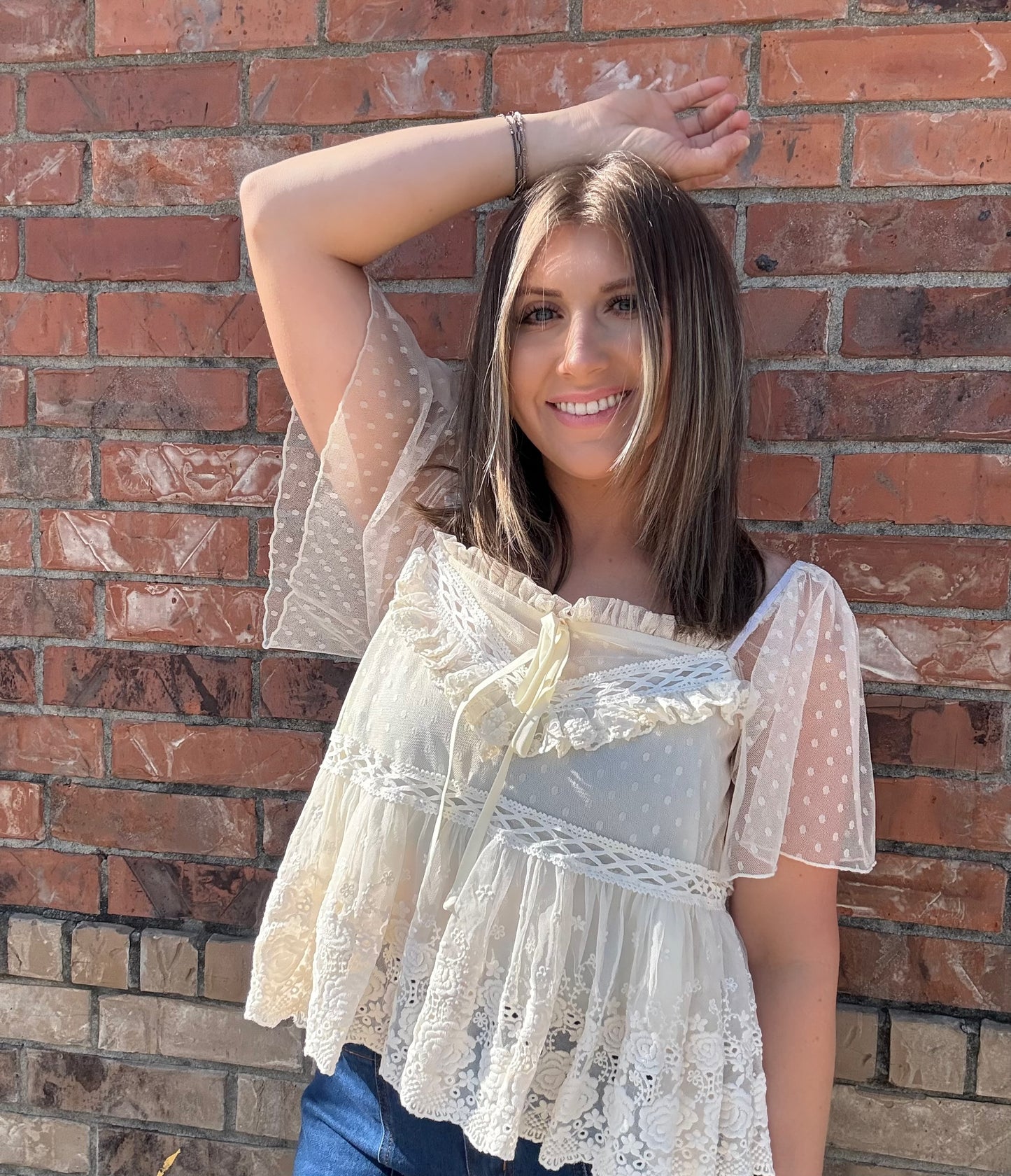 The Opal Lace Blouse