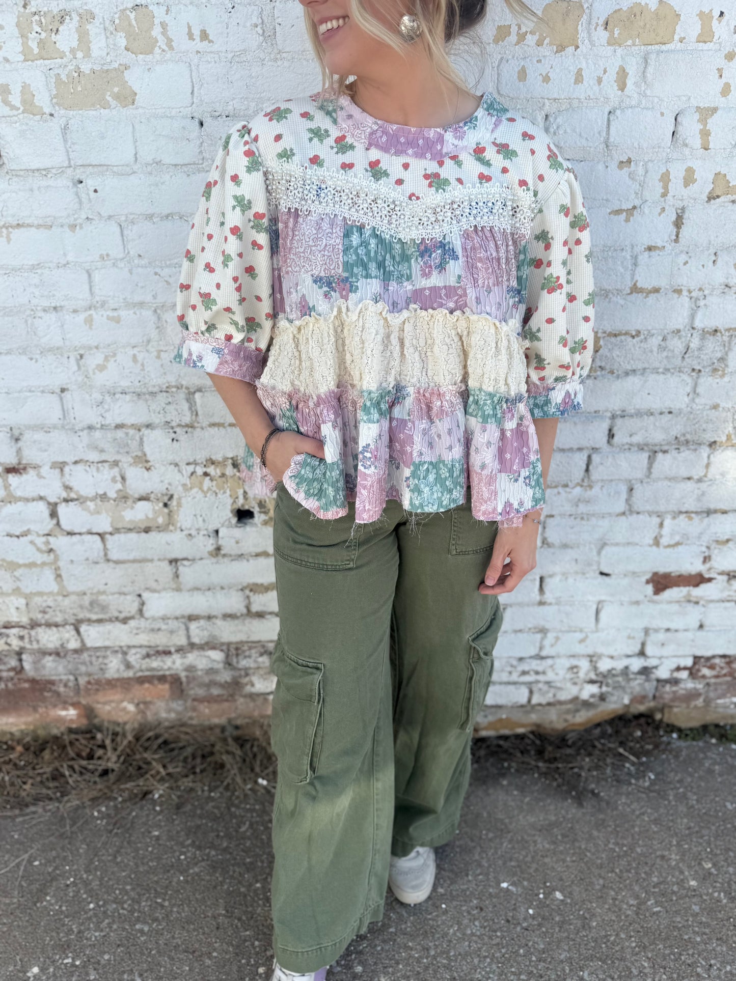 Prairie Peplum Blouse