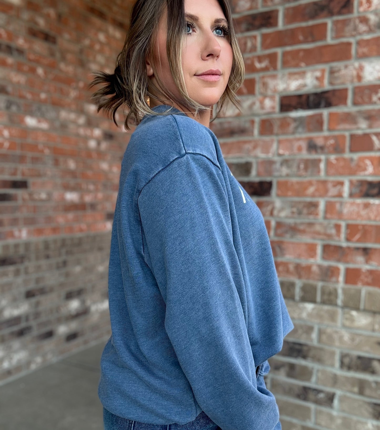 Make Heaven Crowded Sweatshirt (Denim Blue)