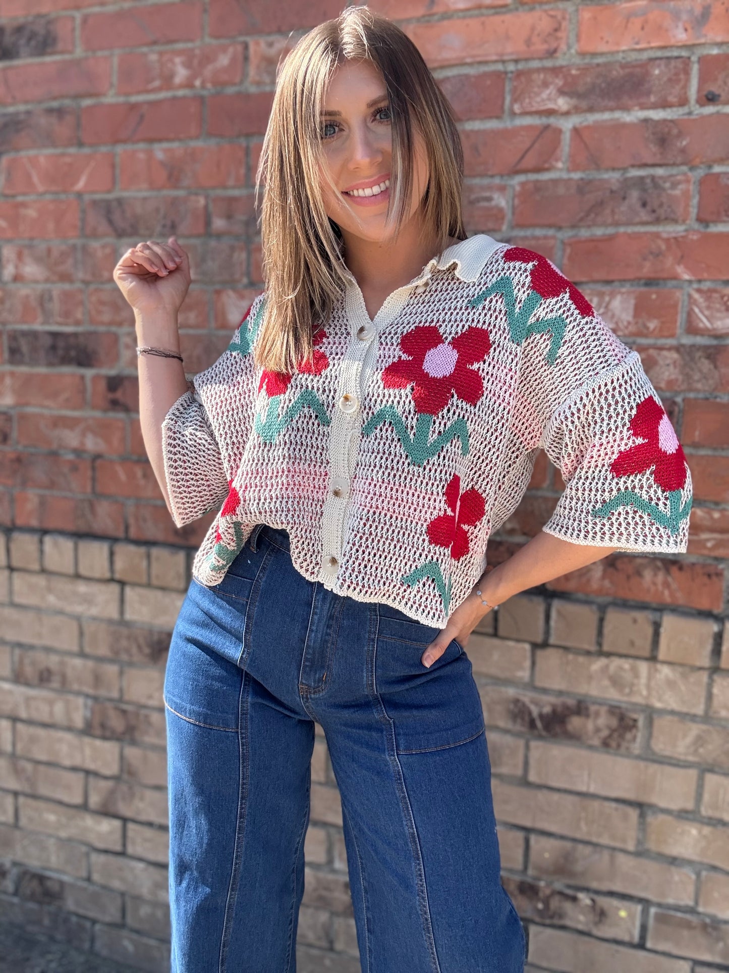 Garden Bloom Knit Cardigan