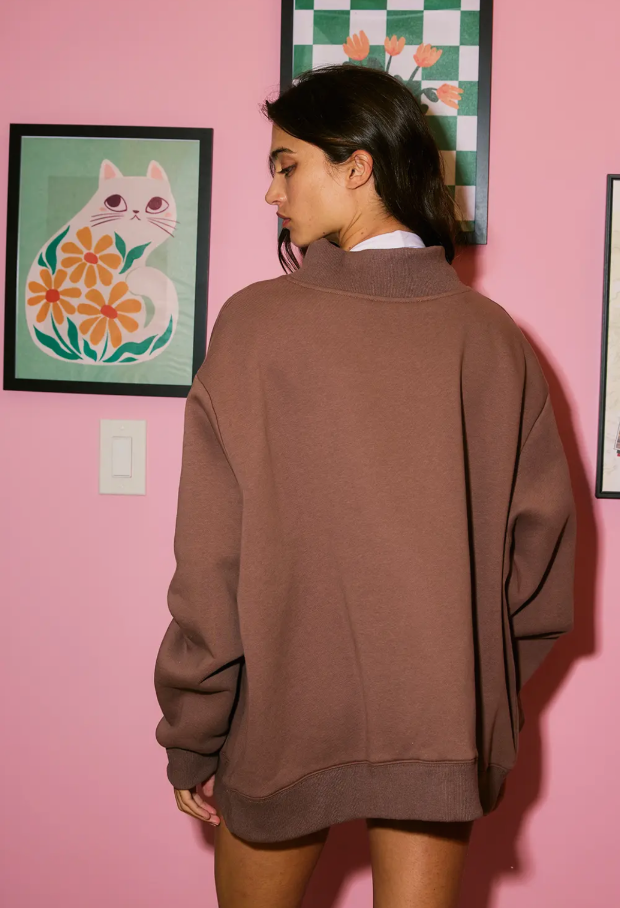 NASHVILLE NIGHTS REVERSIBLE MOCK NECK PULLOVER