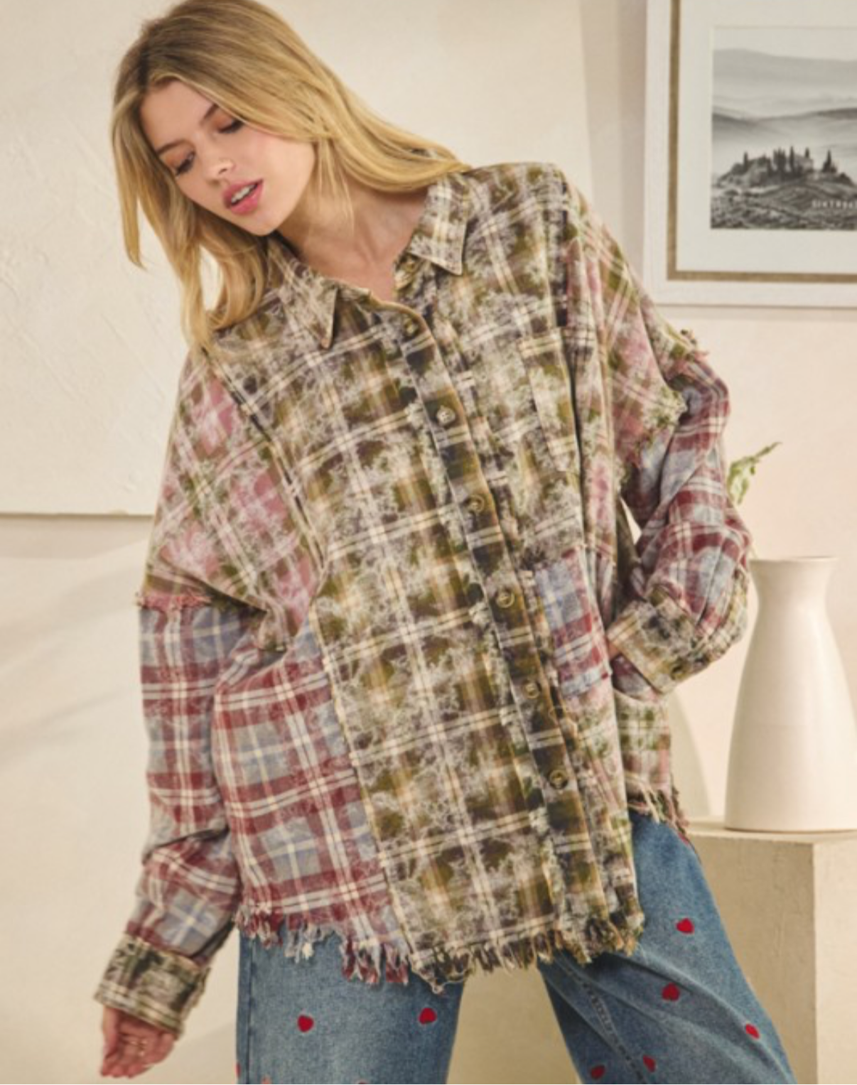 WASHED PLAID FLANNEL
