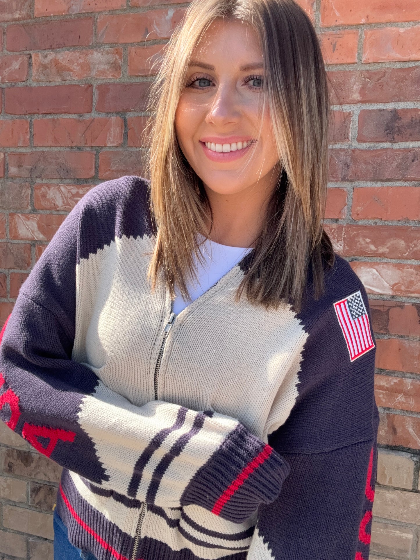 USA Zip Up