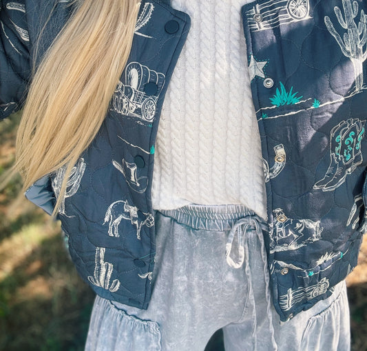 Western Skies Quilted Jacket