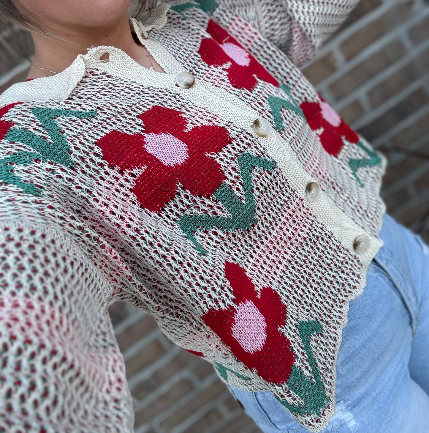 Garden Bloom Knit Cardigan