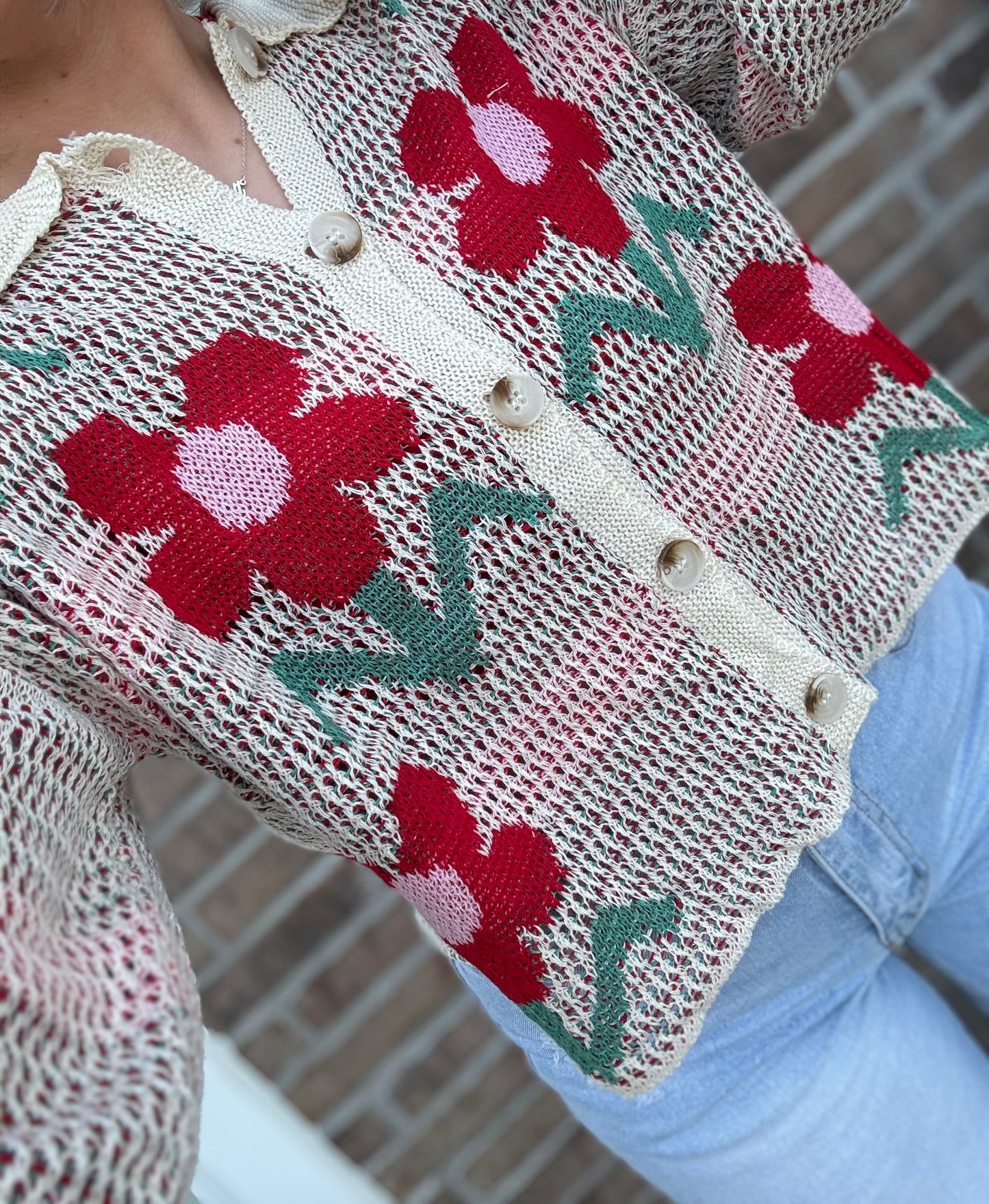 Garden Bloom Knit Cardigan