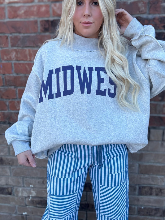 MIDWEST BABE REVERSIBLE MOCK NECK