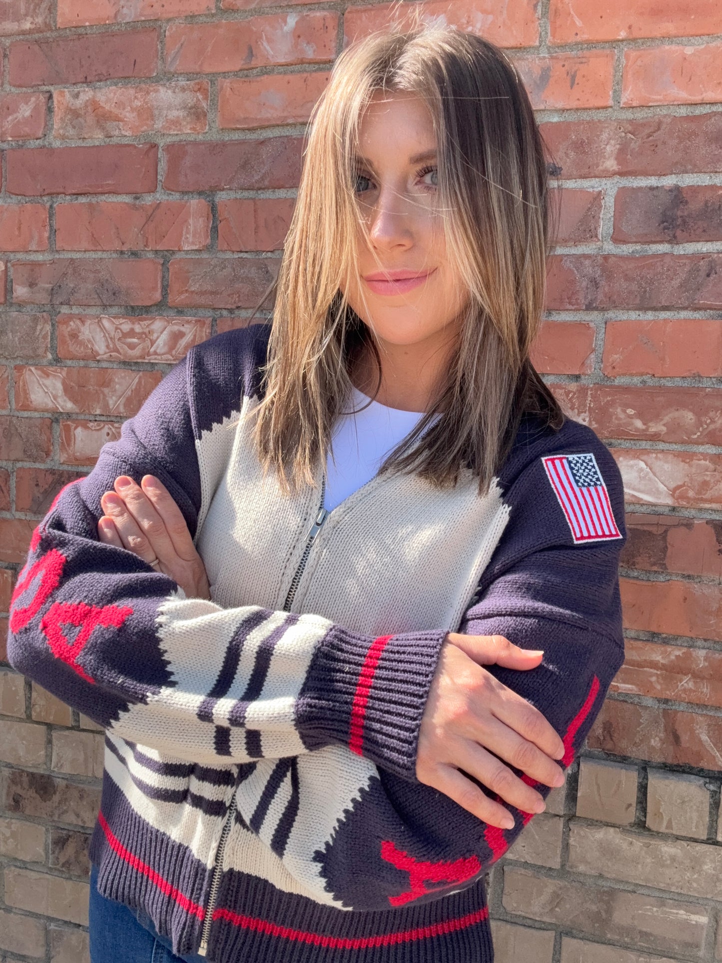 USA Zip Up