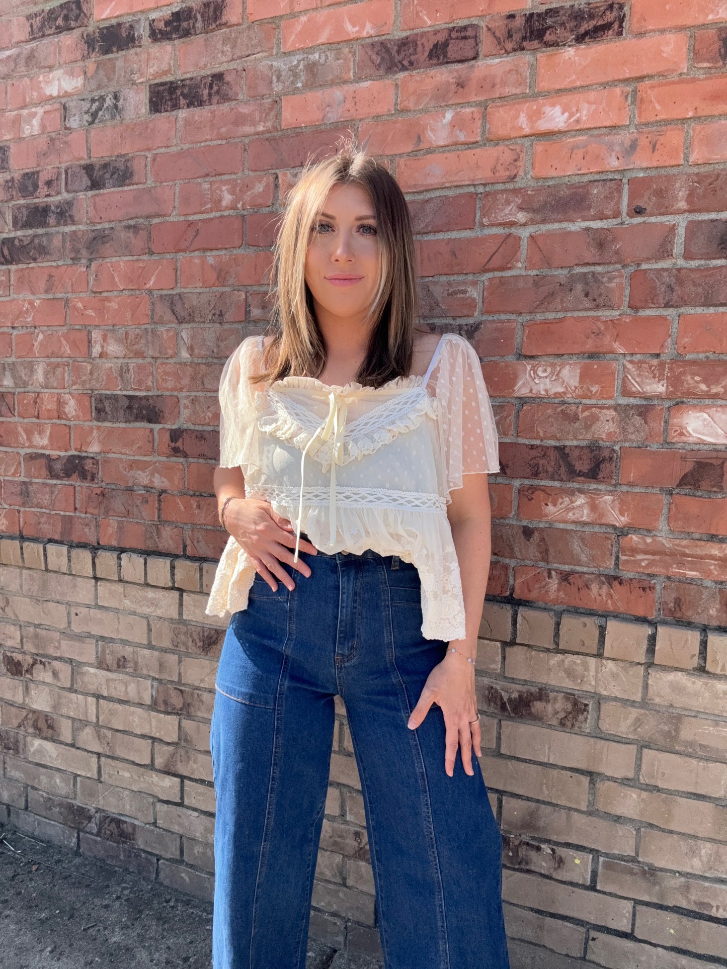 The Opal Lace Blouse