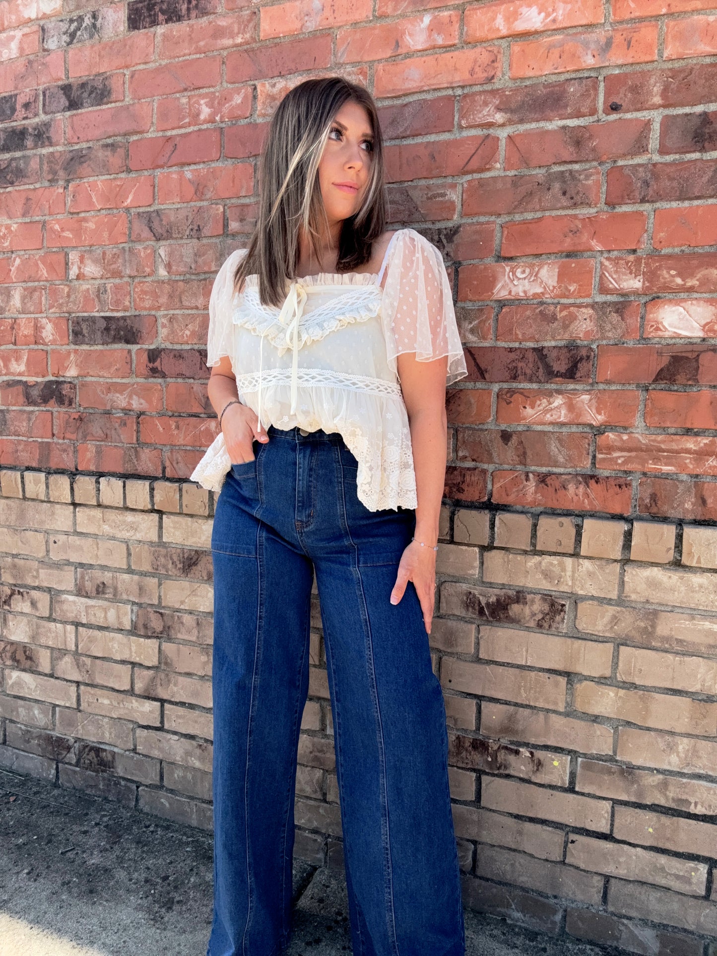 The Opal Lace Blouse