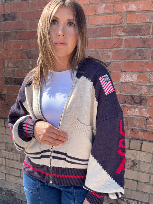 USA Zip Up