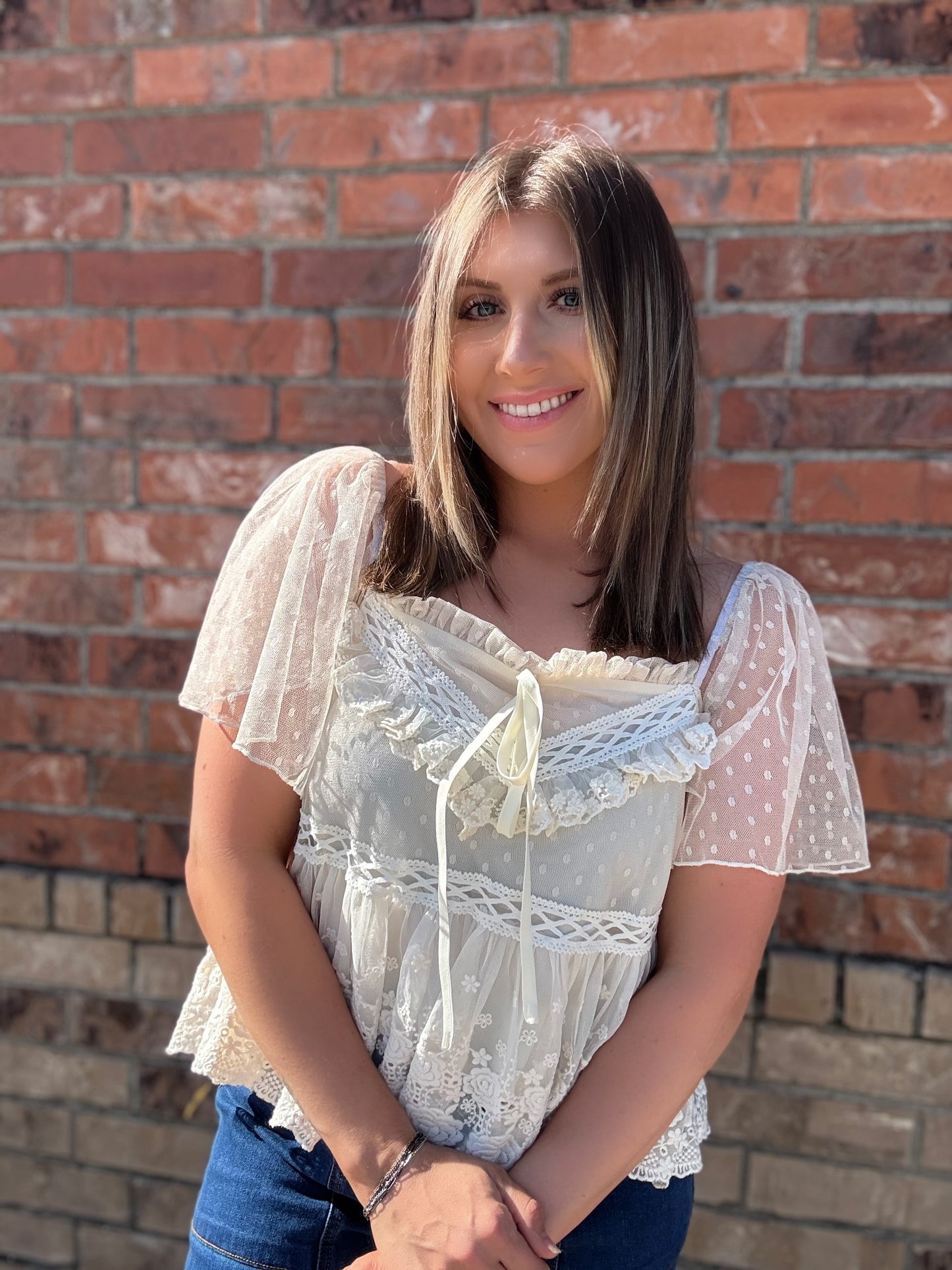 The Opal Lace Blouse