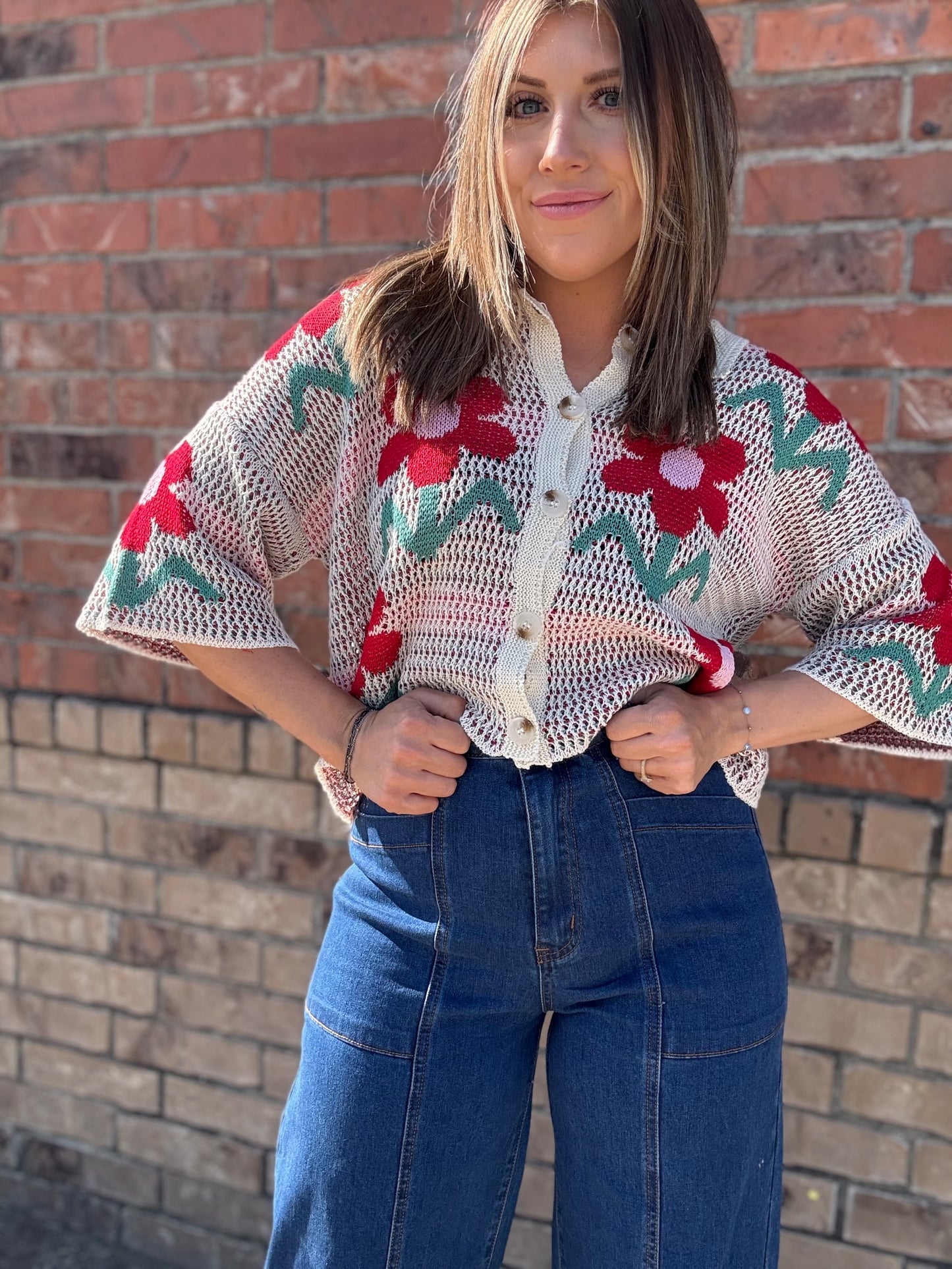 Wide Leg Stretch Denim