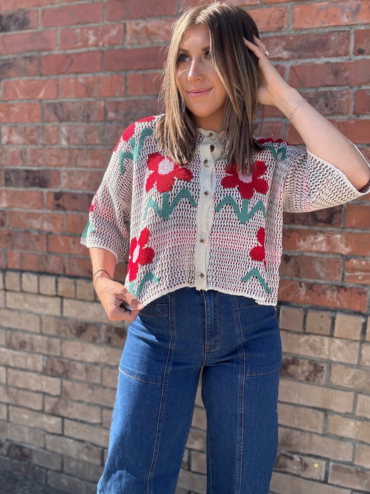 Garden Bloom Knit Cardigan