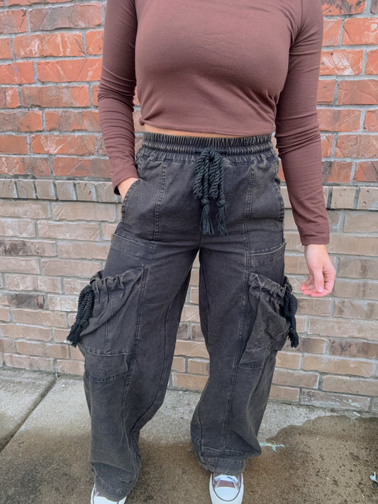 MIDNIGHT CARGO TROUSERS