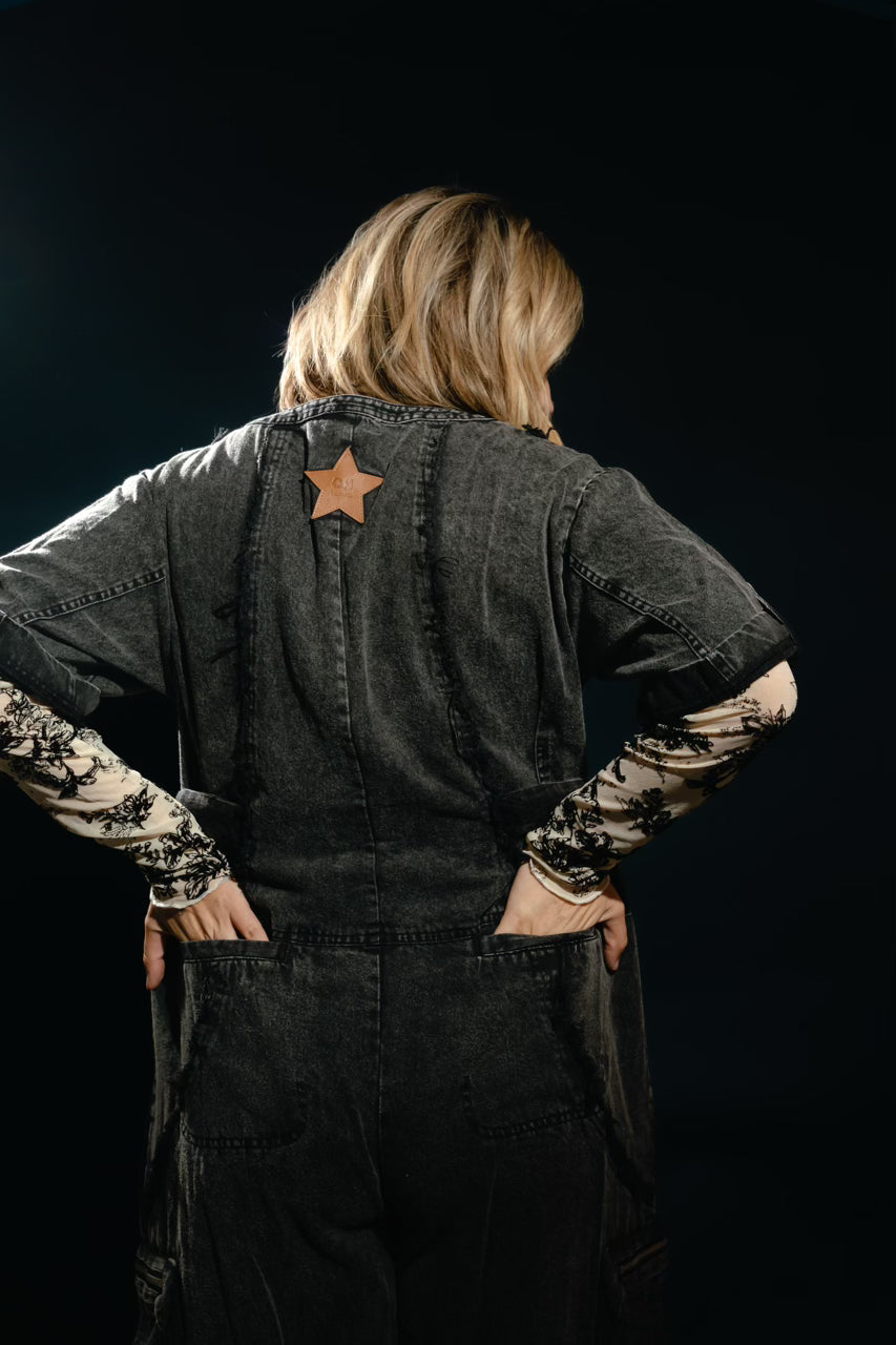 MIDNIGHT CARGO JUMPSUIT