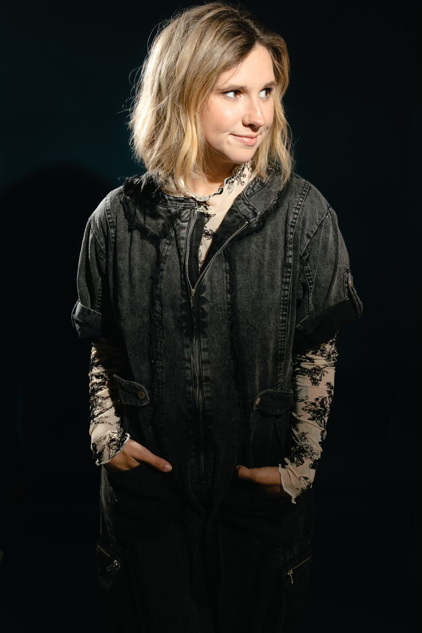 MIDNIGHT CARGO JUMPSUIT