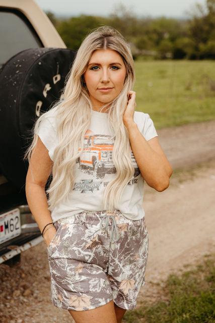 MIDNIGHT CHARCOAL CAMO DRAWSTRING SHORTS